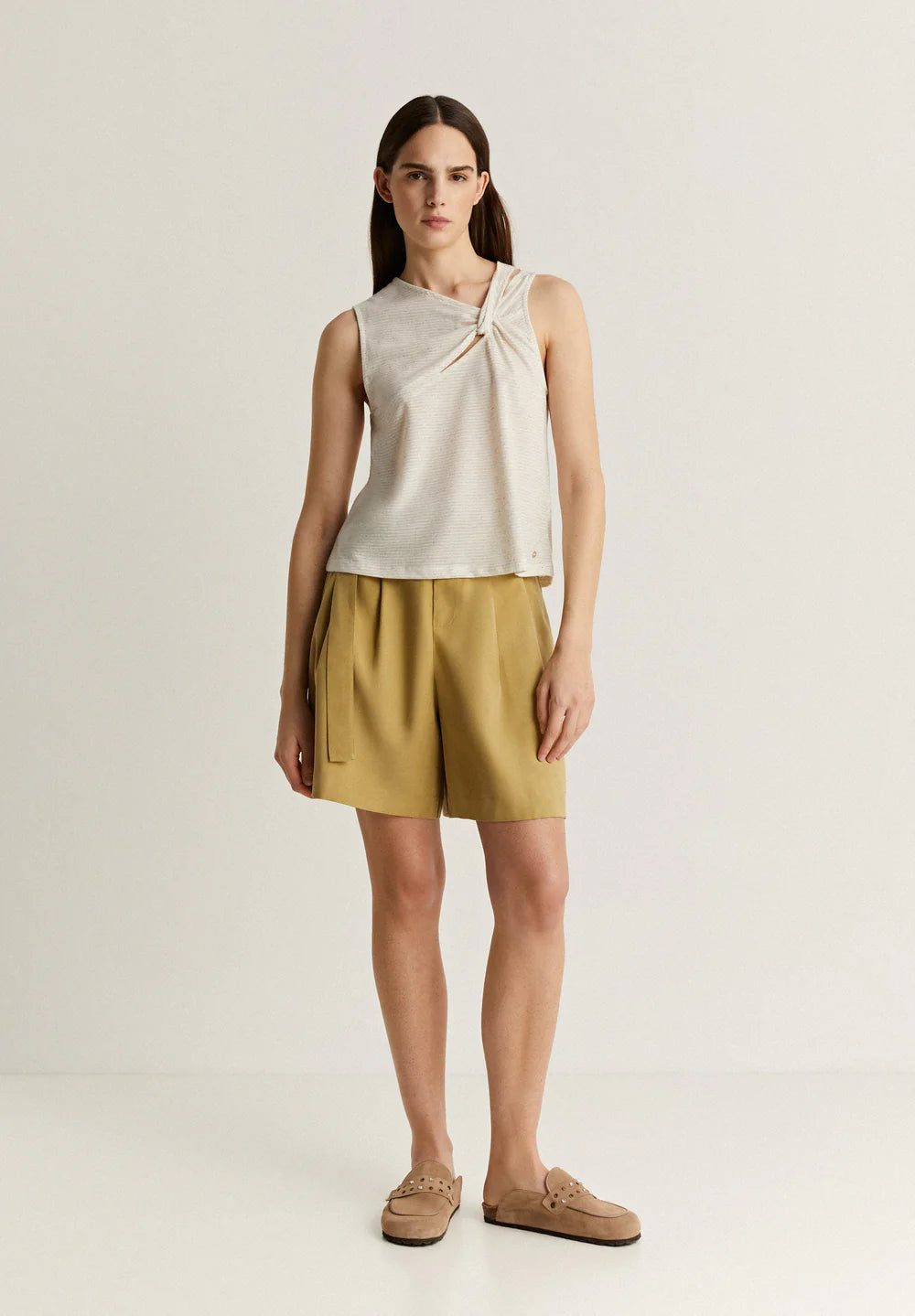 Blusa Rústica Rayas Nudo