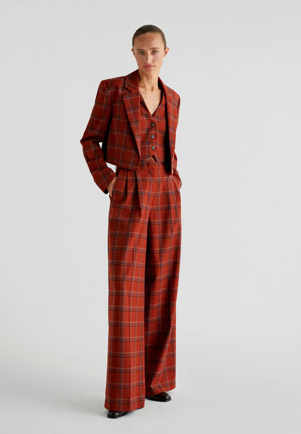 Pantalon Terracotta Check