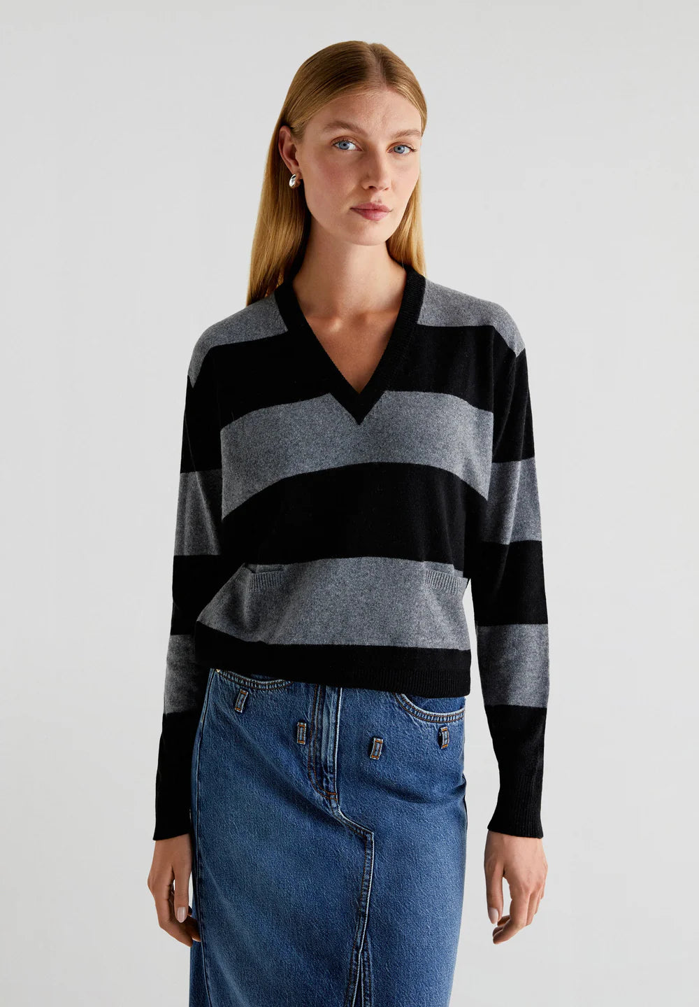 Jersey Joy V Pocket Jumper