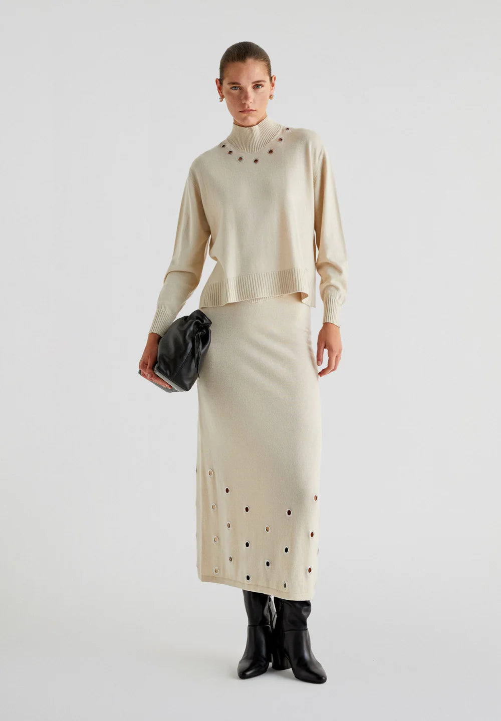 Falda Eyelet Knit