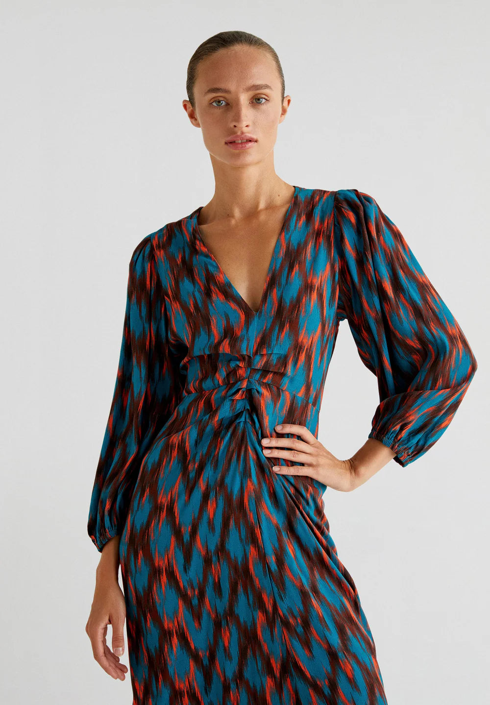 Midi Vestido Dis Print