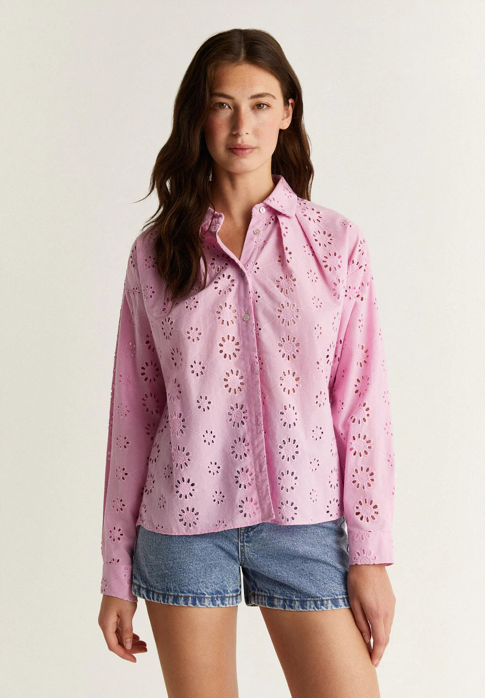 Camisa Broderie