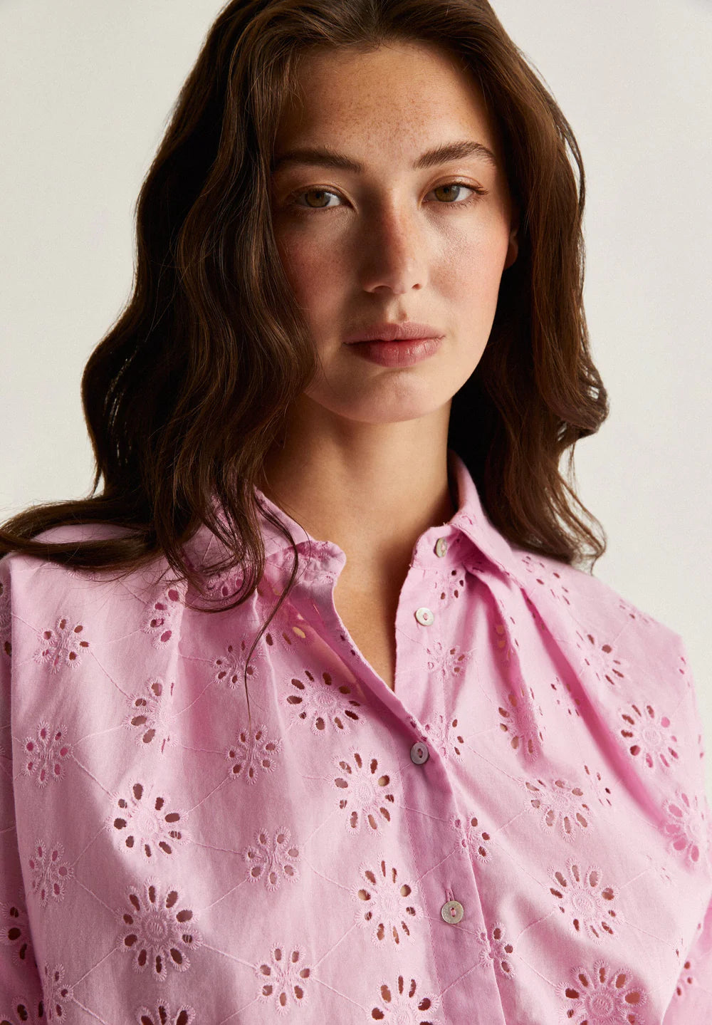 Camisa Broderie