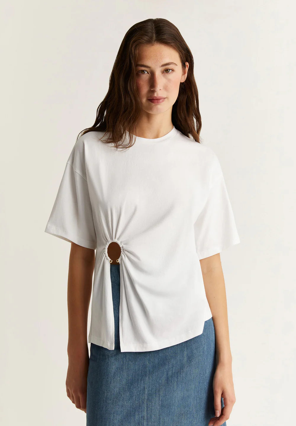 T-Shirt Front Eyelet Tee