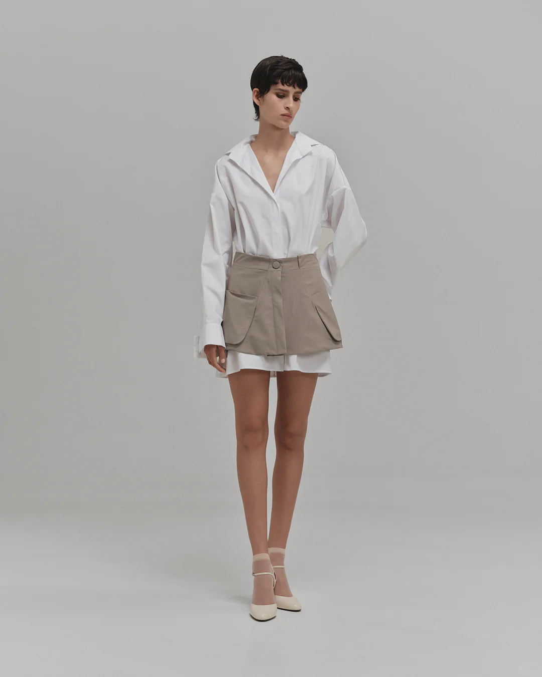 Mini Vestido Camisero El Caminante Oversized