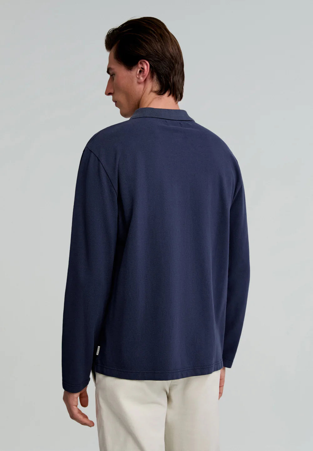 Camisa Pique Cardigan Ls