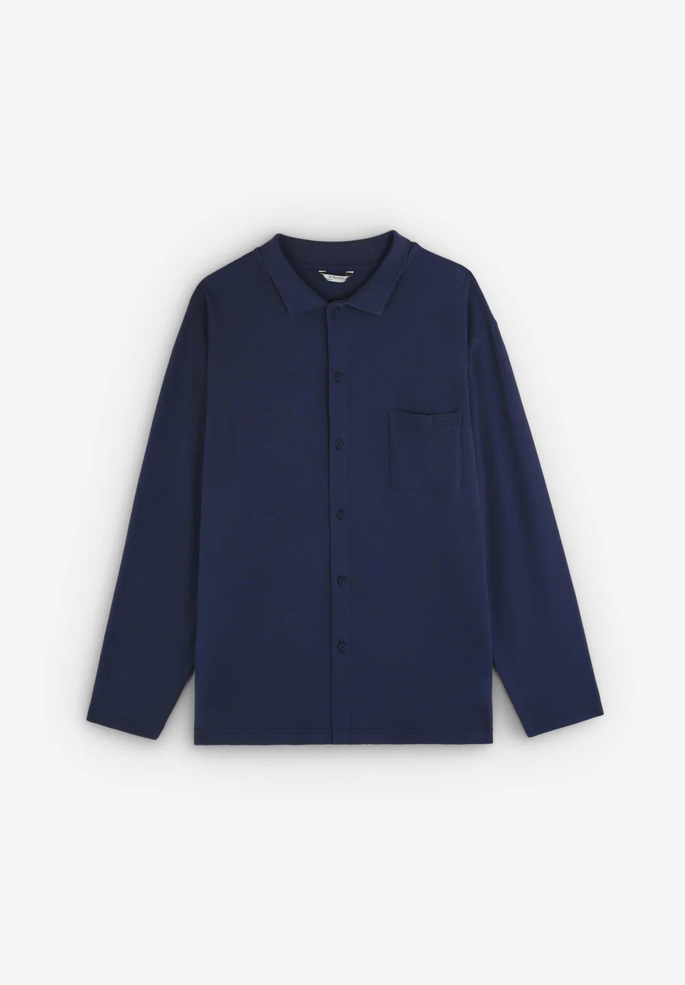 Camisa Pique Cardigan Ls