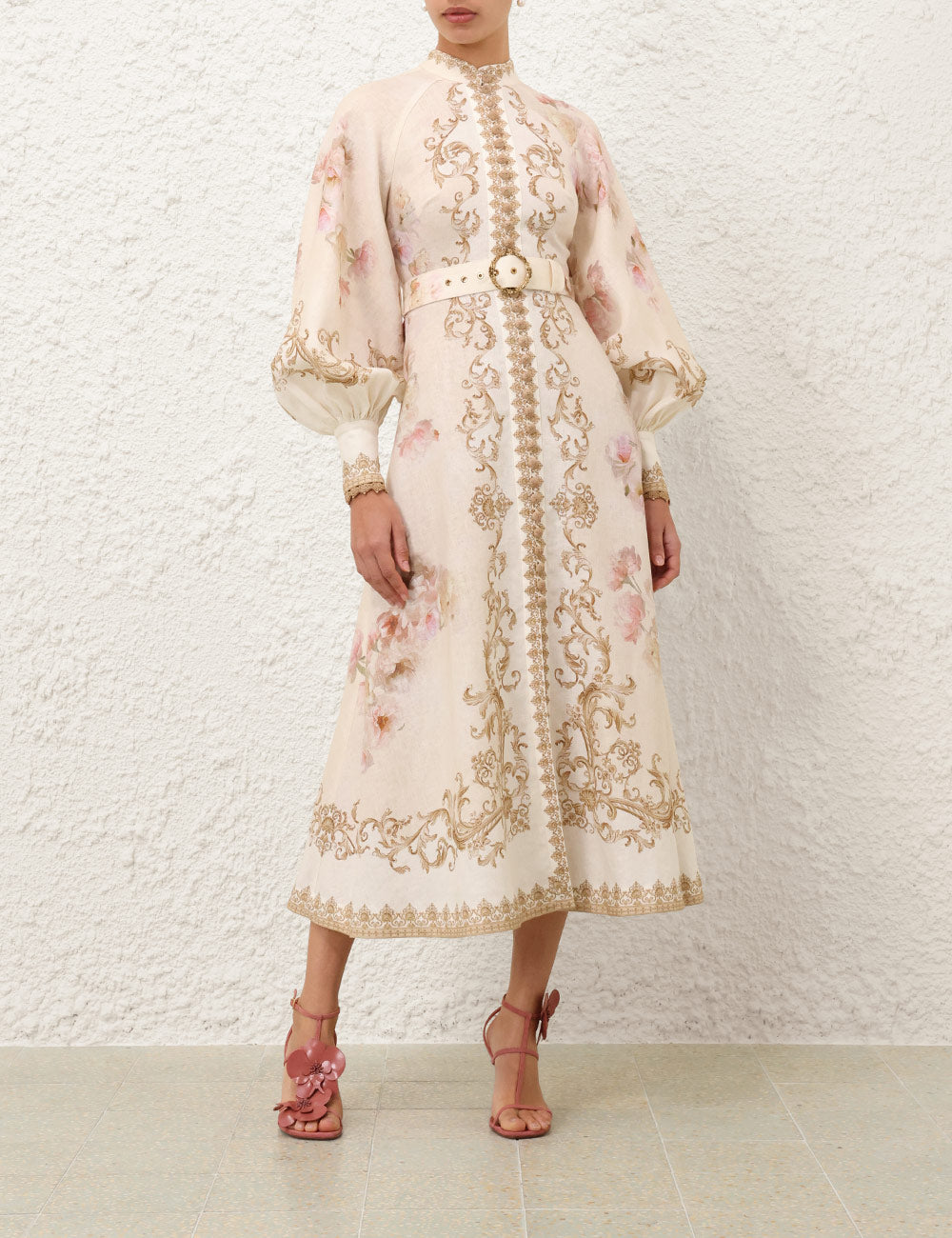 Midi Vestido Hypnotic Buttoned
