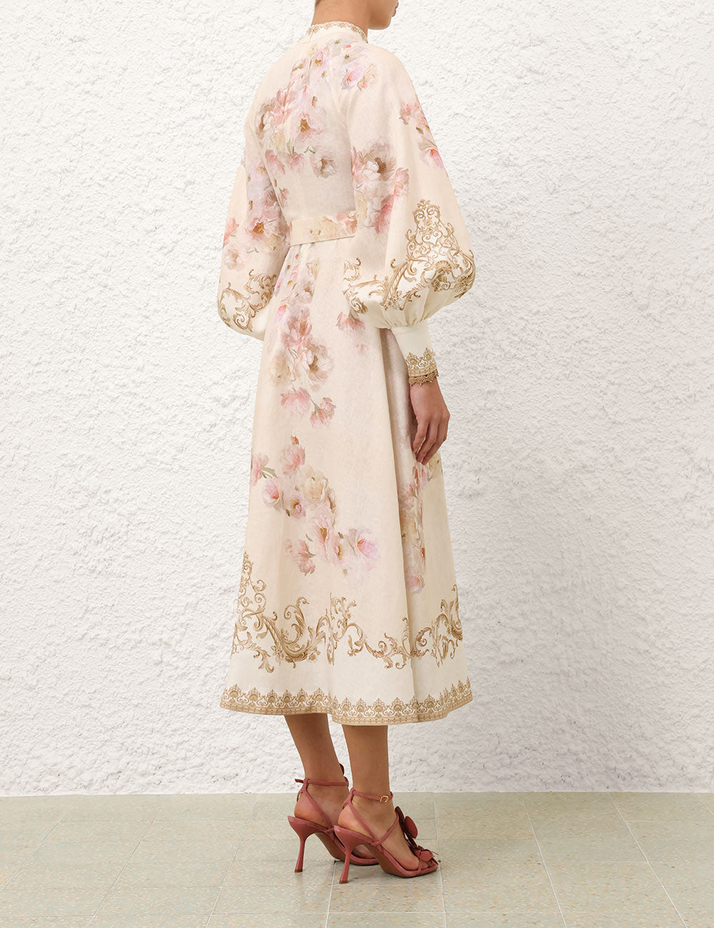Midi Vestido Hypnotic Buttoned