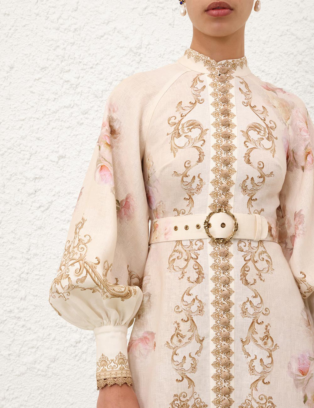 Midi Vestido Hypnotic Buttoned