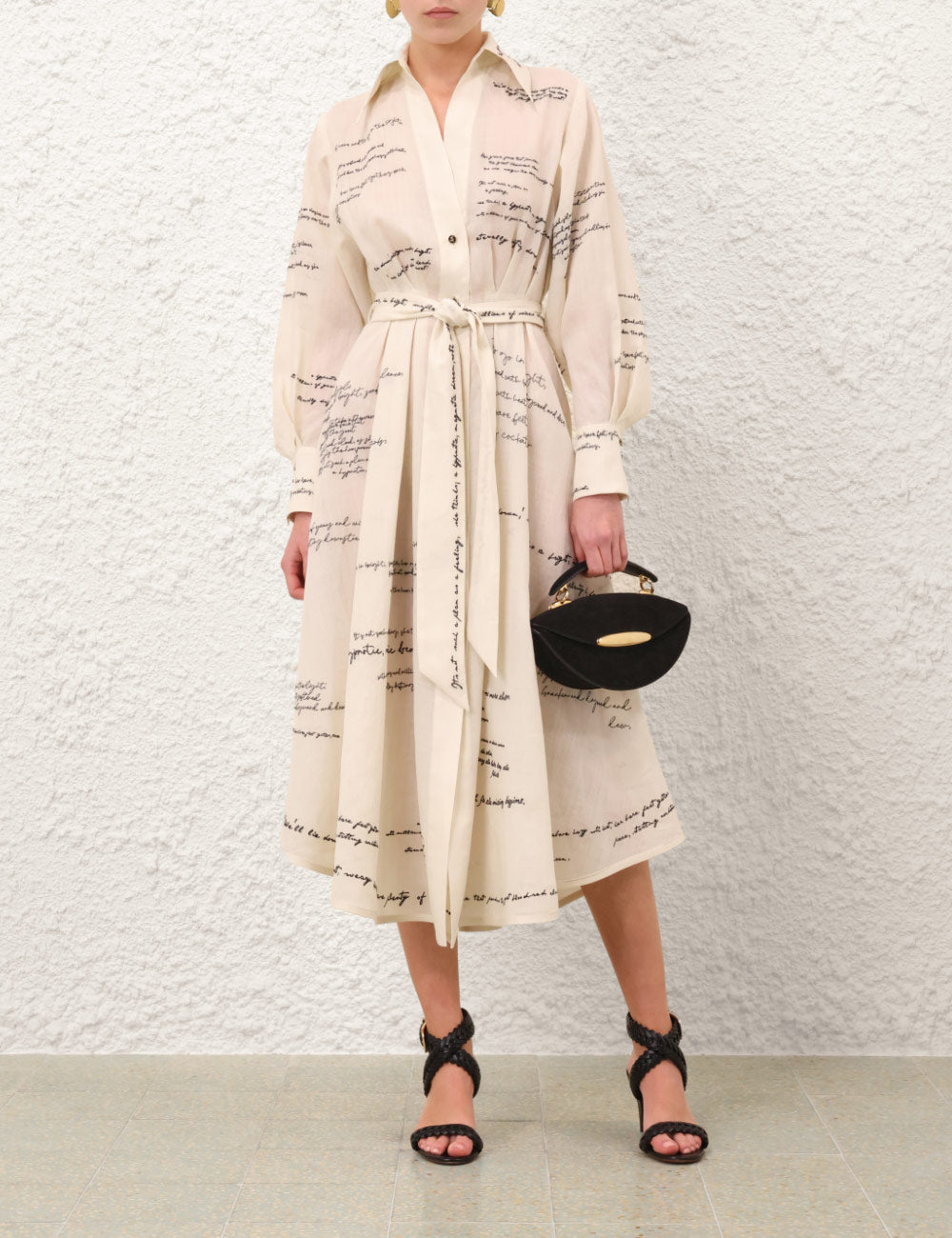 Midi Vestido Camisero Dream Embroidered