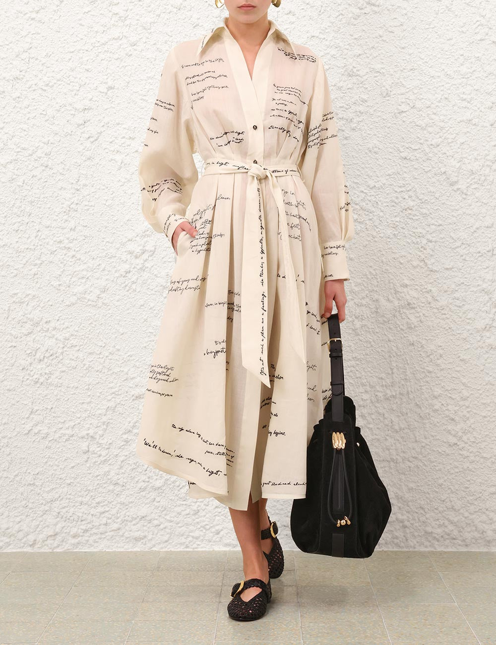 Midi Vestido Camisero Dream Embroidered