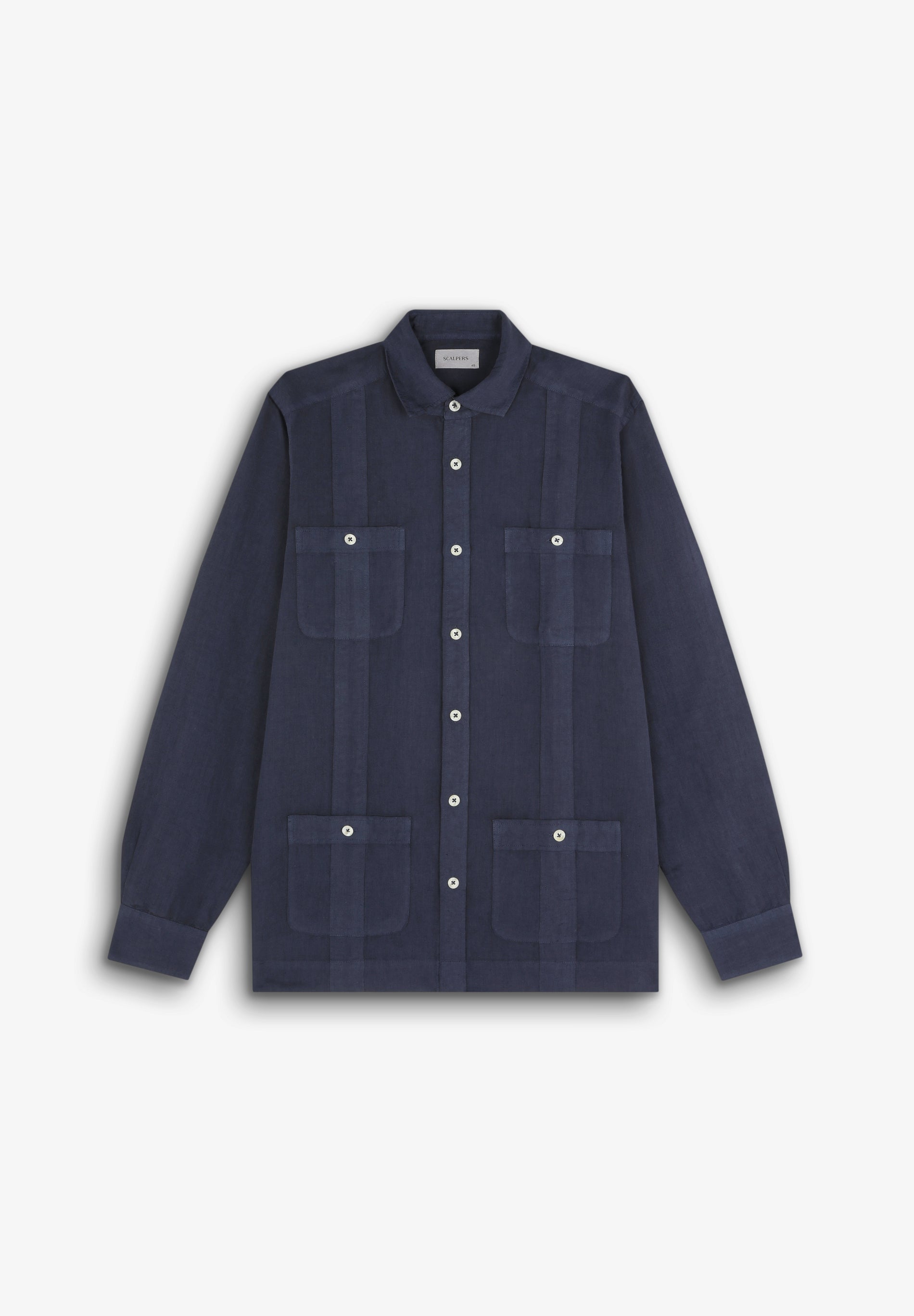 Camisa Nante Linen Navy 40