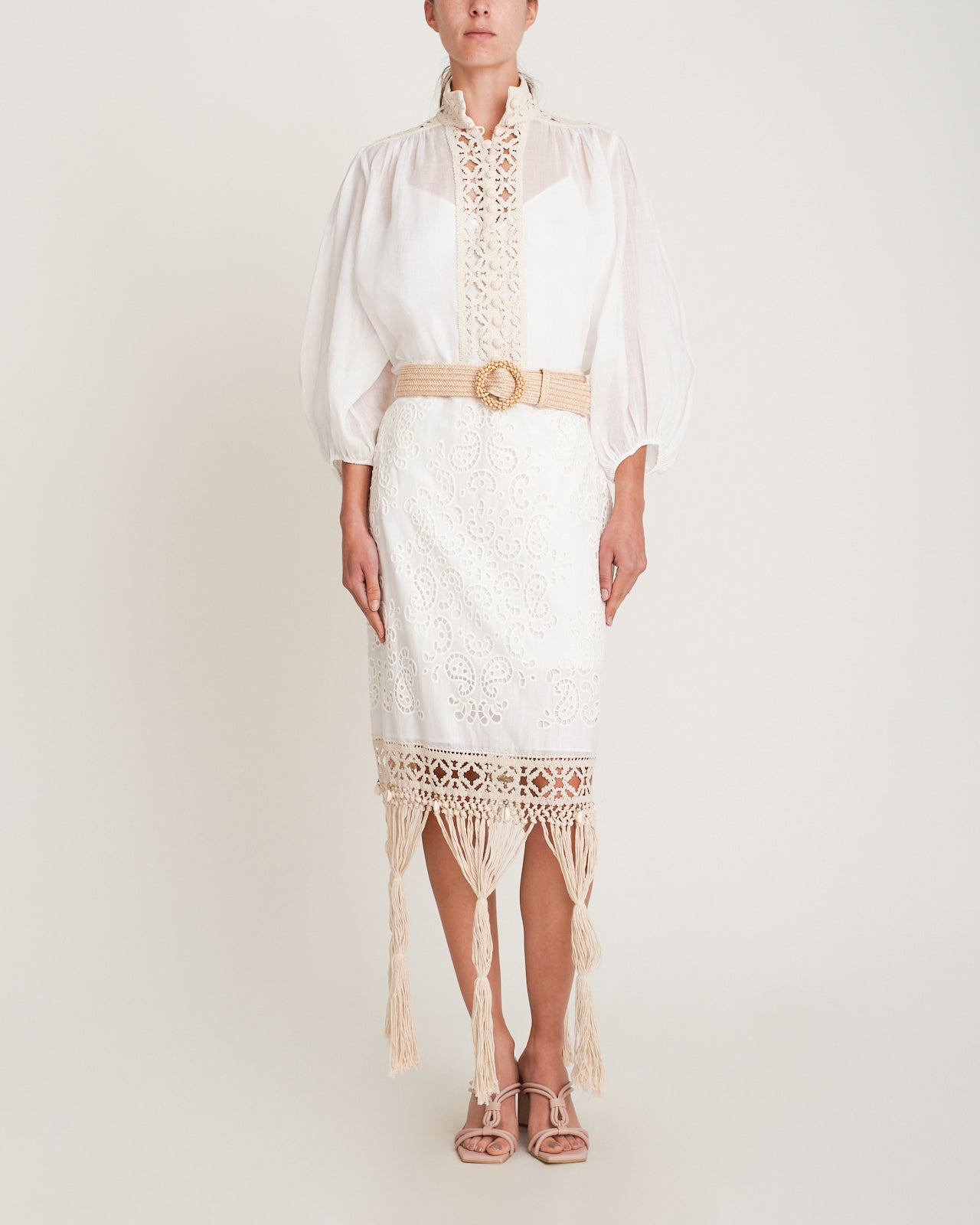 Blusa Vitali Lace Yoke