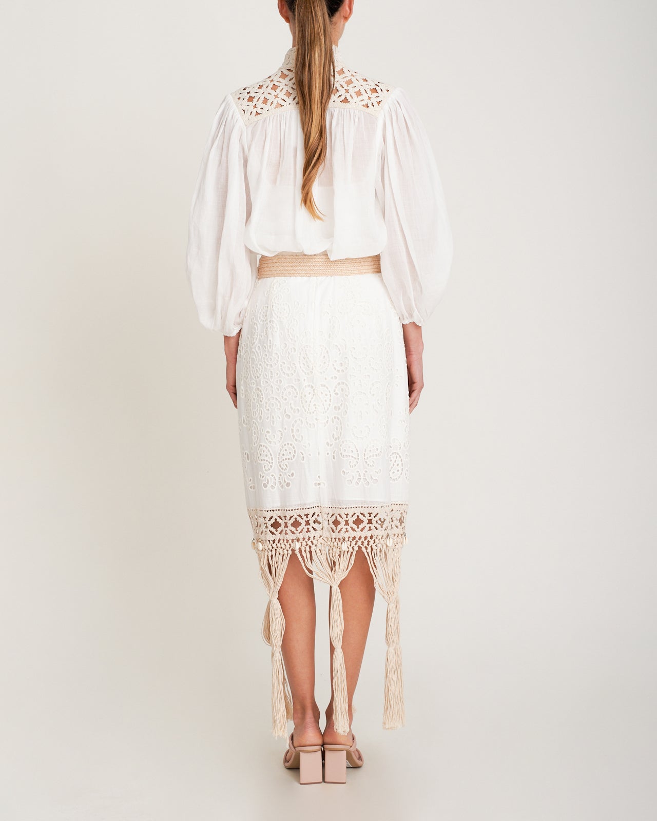 Blusa Vitali Lace Yoke