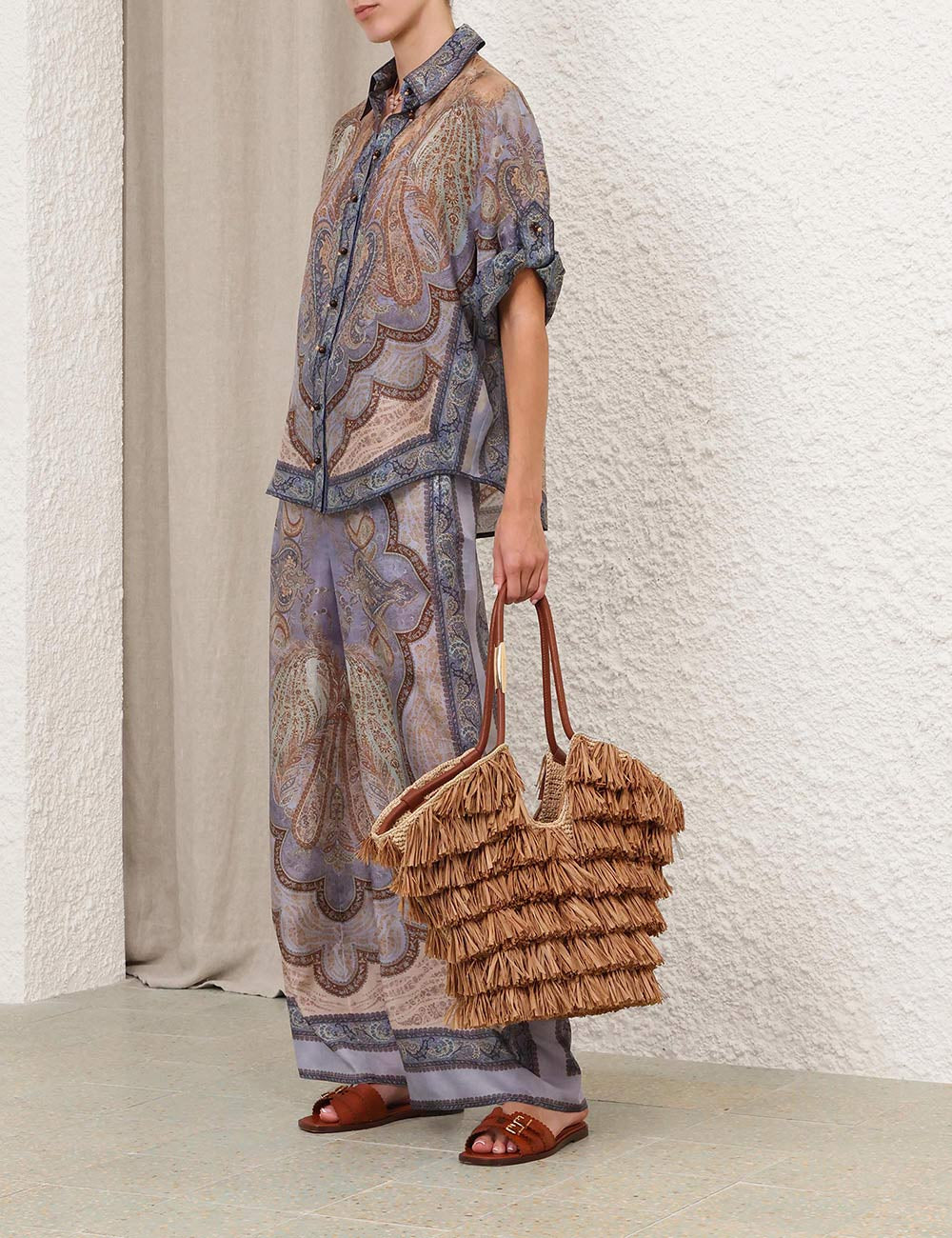 Pantalon Relaxed Wanderlust ZIMMERMANN PANTALONES Malva CO