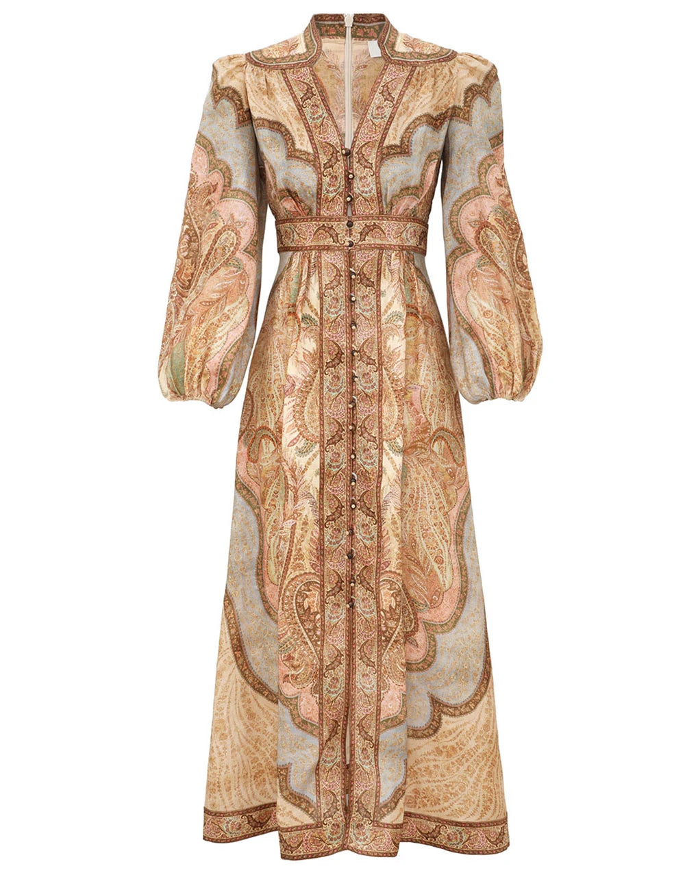 Midi Vestido Wanderlust Plunge ZIMMERMANN MIDI VESTIDOS Malva CO