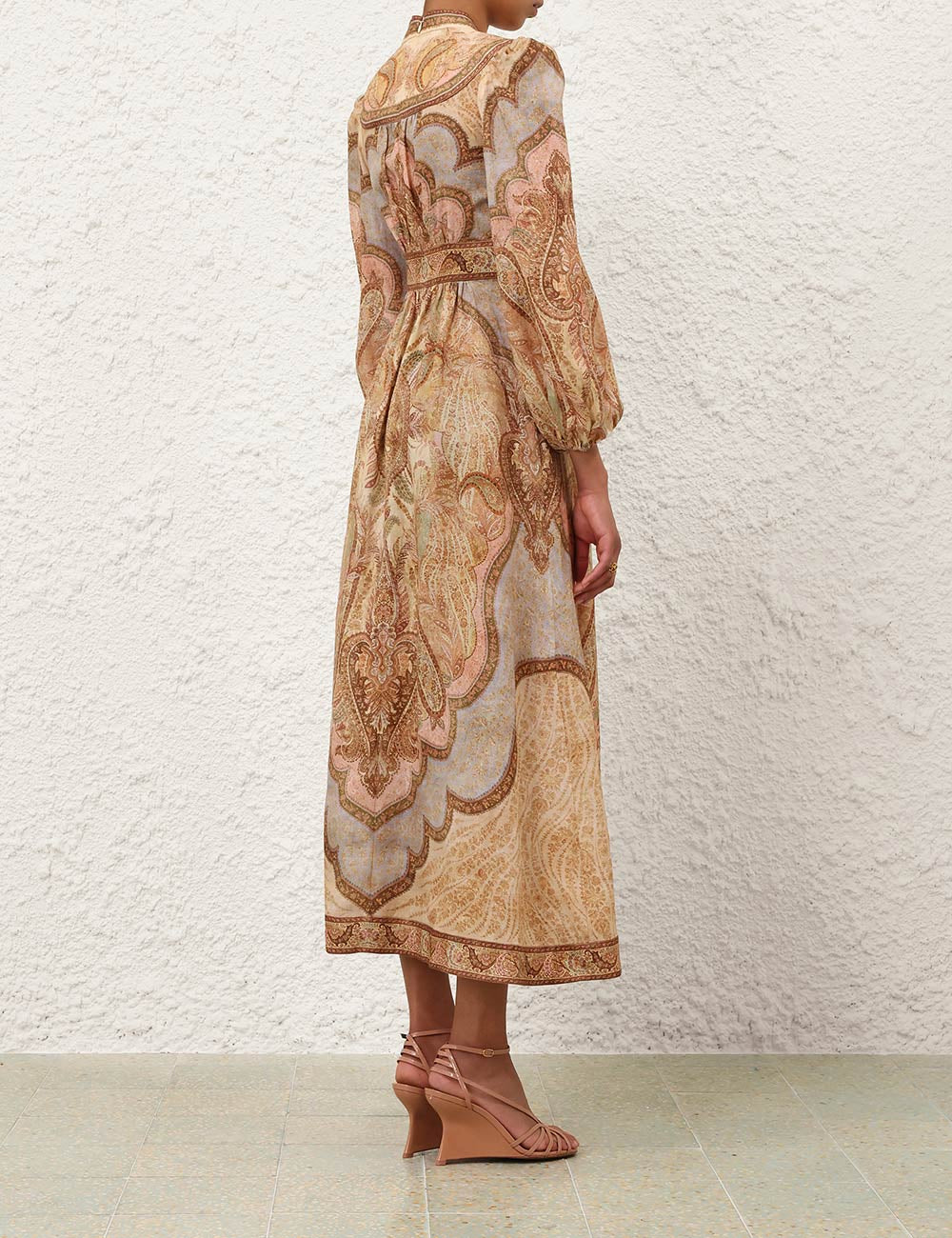 Midi Vestido Wanderlust Plunge ZIMMERMANN MIDI VESTIDOS Malva CO