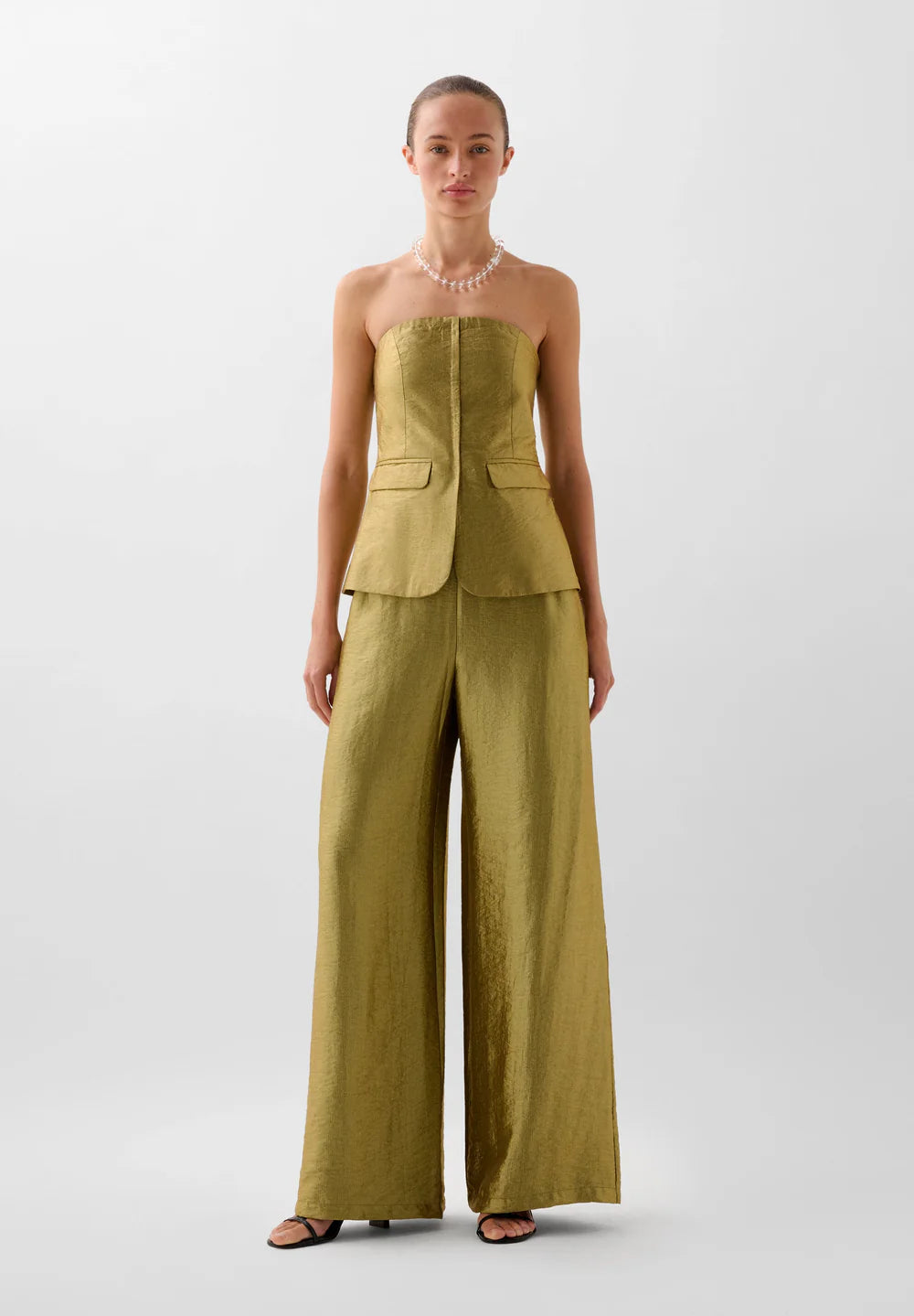 Pantalon Foil Gold