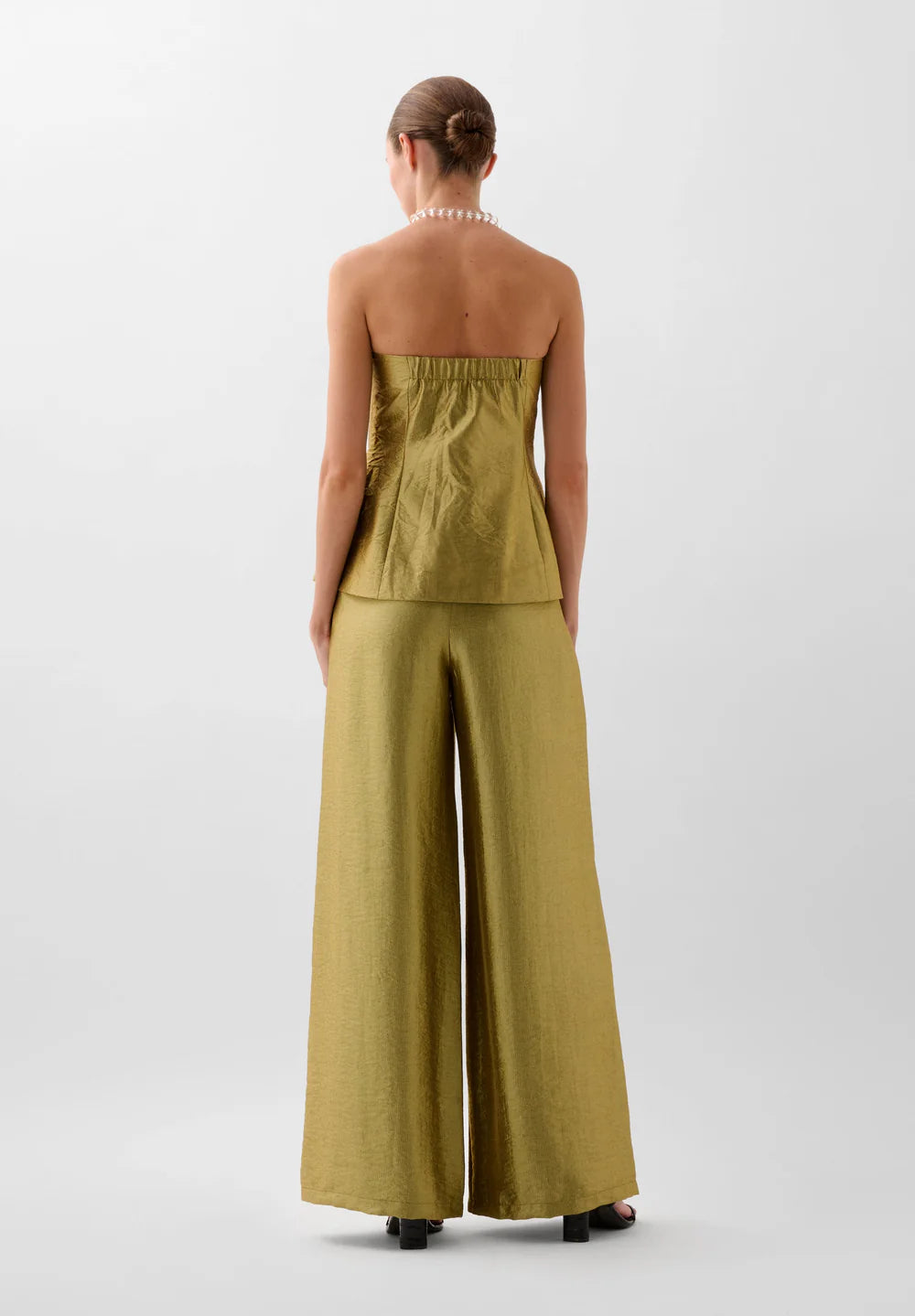 Pantalon Foil Gold