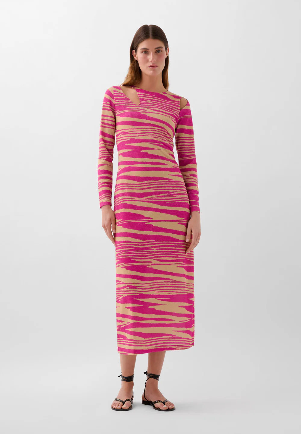 Vestido Zebra Lurex