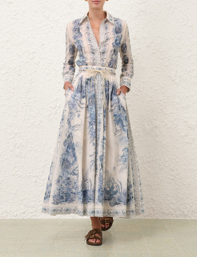 Maxi Falda Wanderlust A-Line