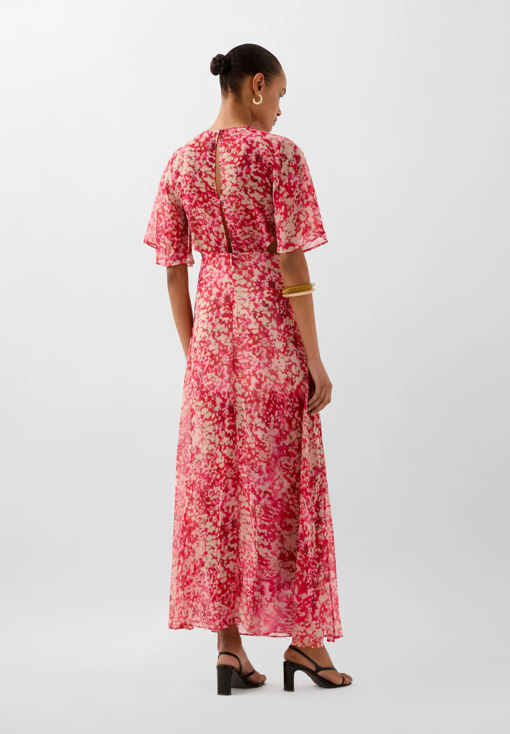Vestido Monet Print Raspberry