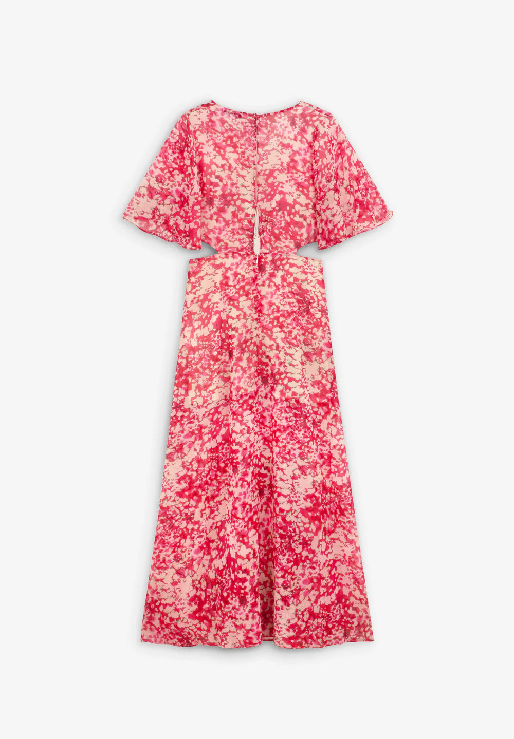 Vestido Monet Print Raspberry SCALPERS MIDI VESTIDOS Malva CO