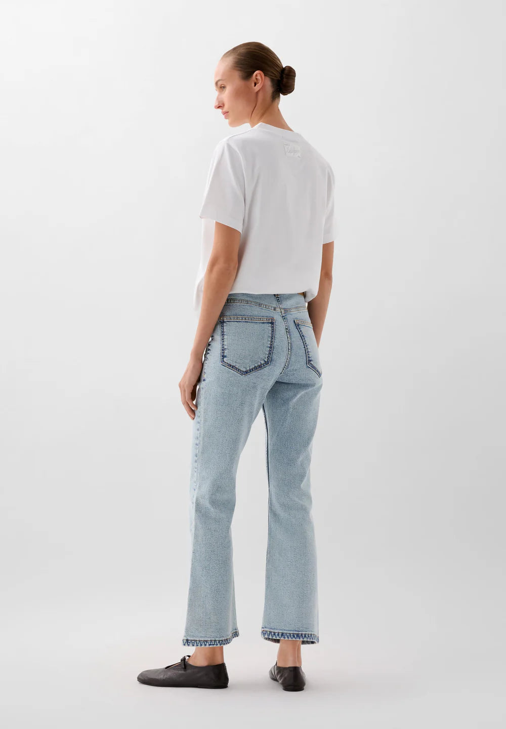 Pantalon Scankle Stitching Denim