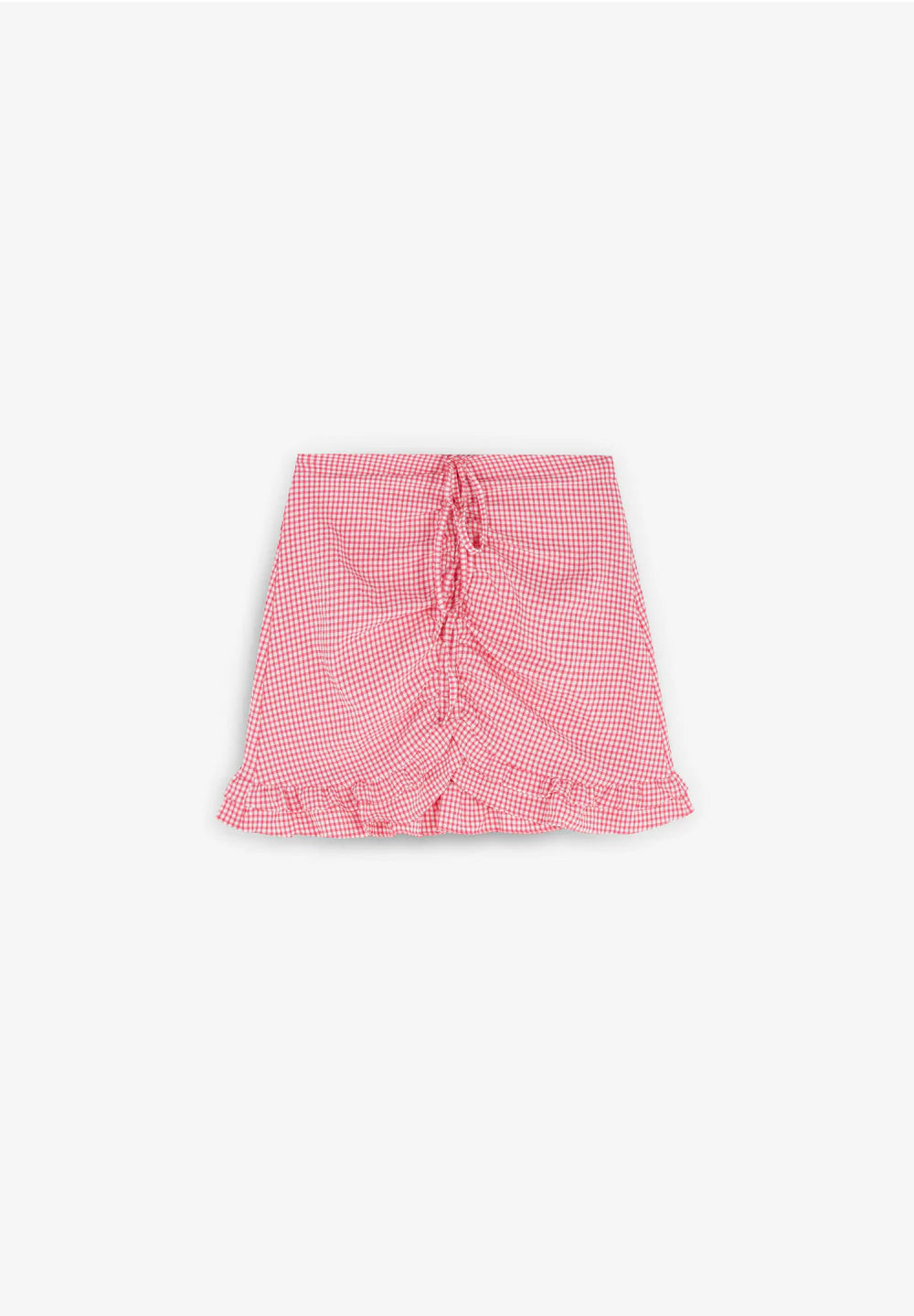 Falda Vichy Front Gather