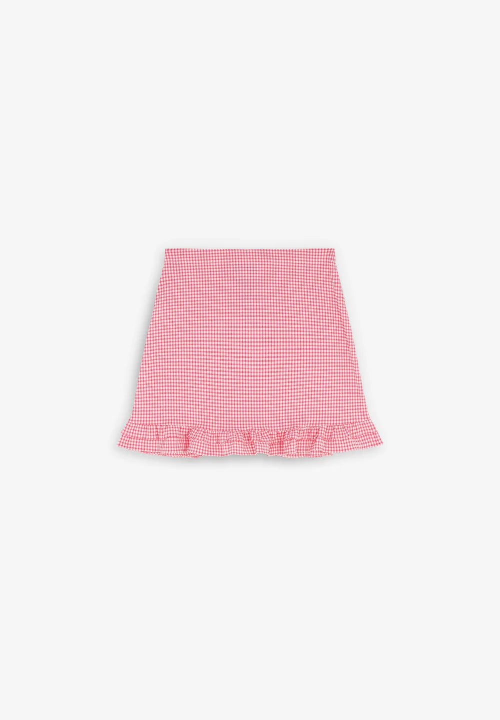 Falda Vichy Front Gather