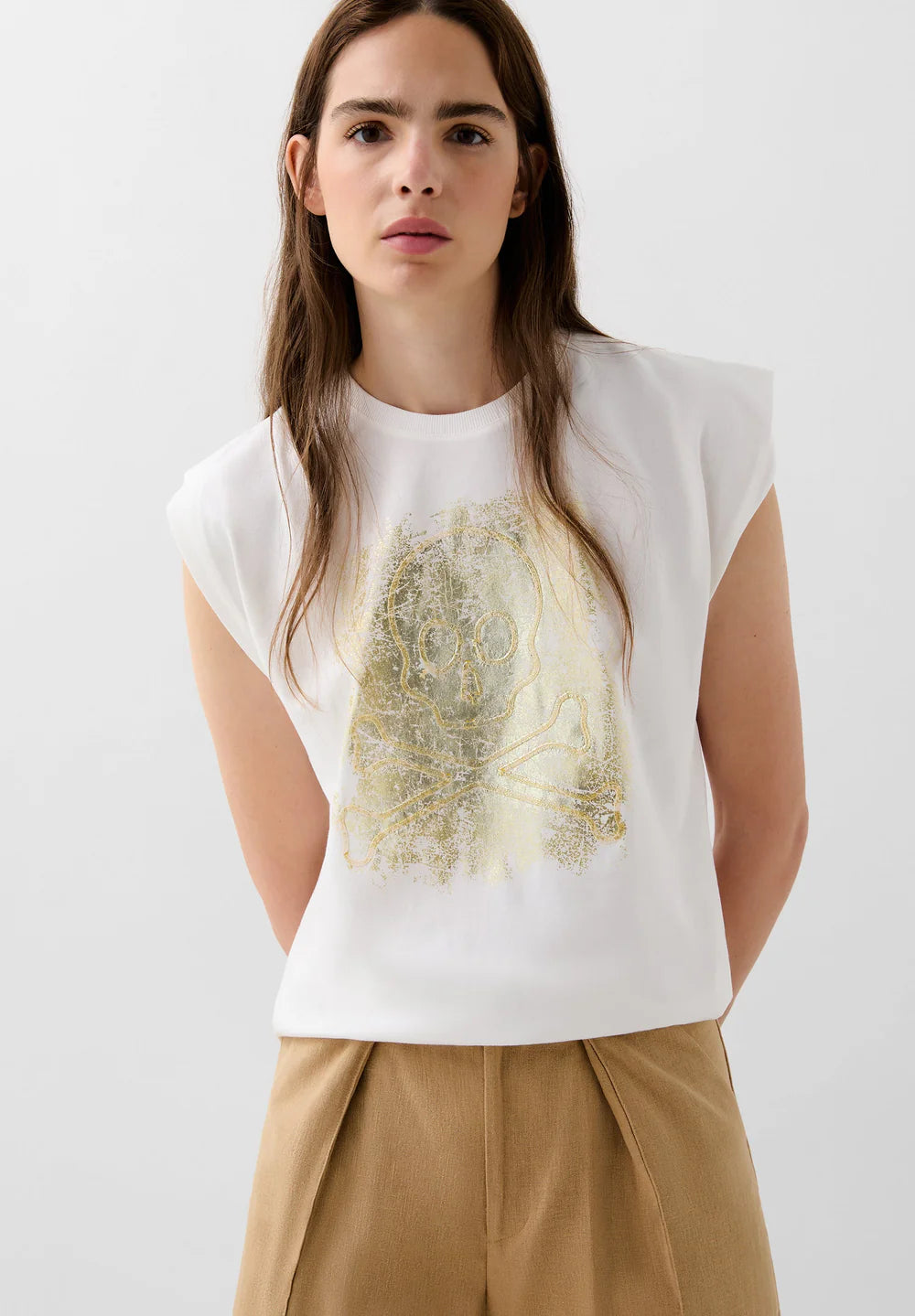 T-Shirt Scfoil Emb Skull Tee