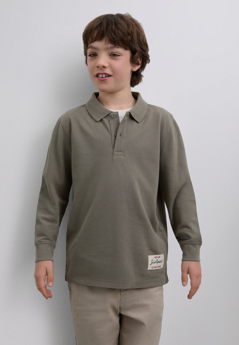 Polo Sc Kids Logo Bordado