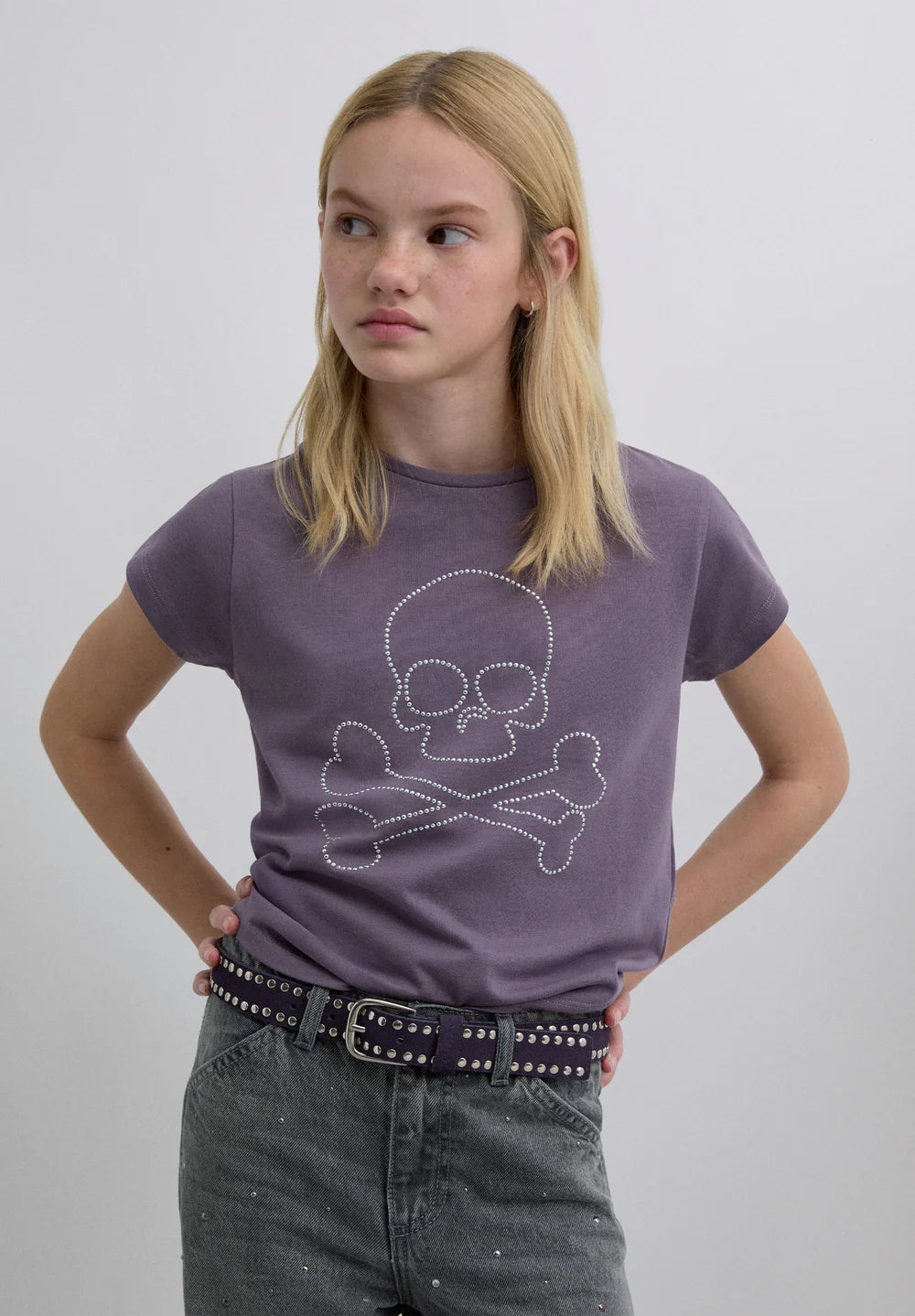 T-Shirt Sc Strass Calavera