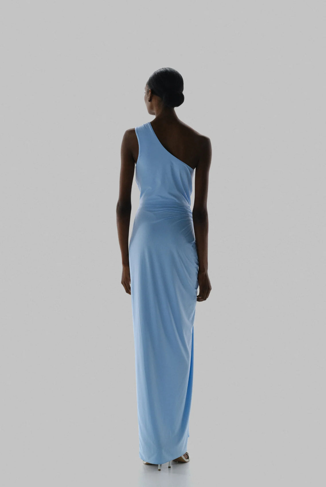 Maxi Vestido Canoa Cielo De Puna