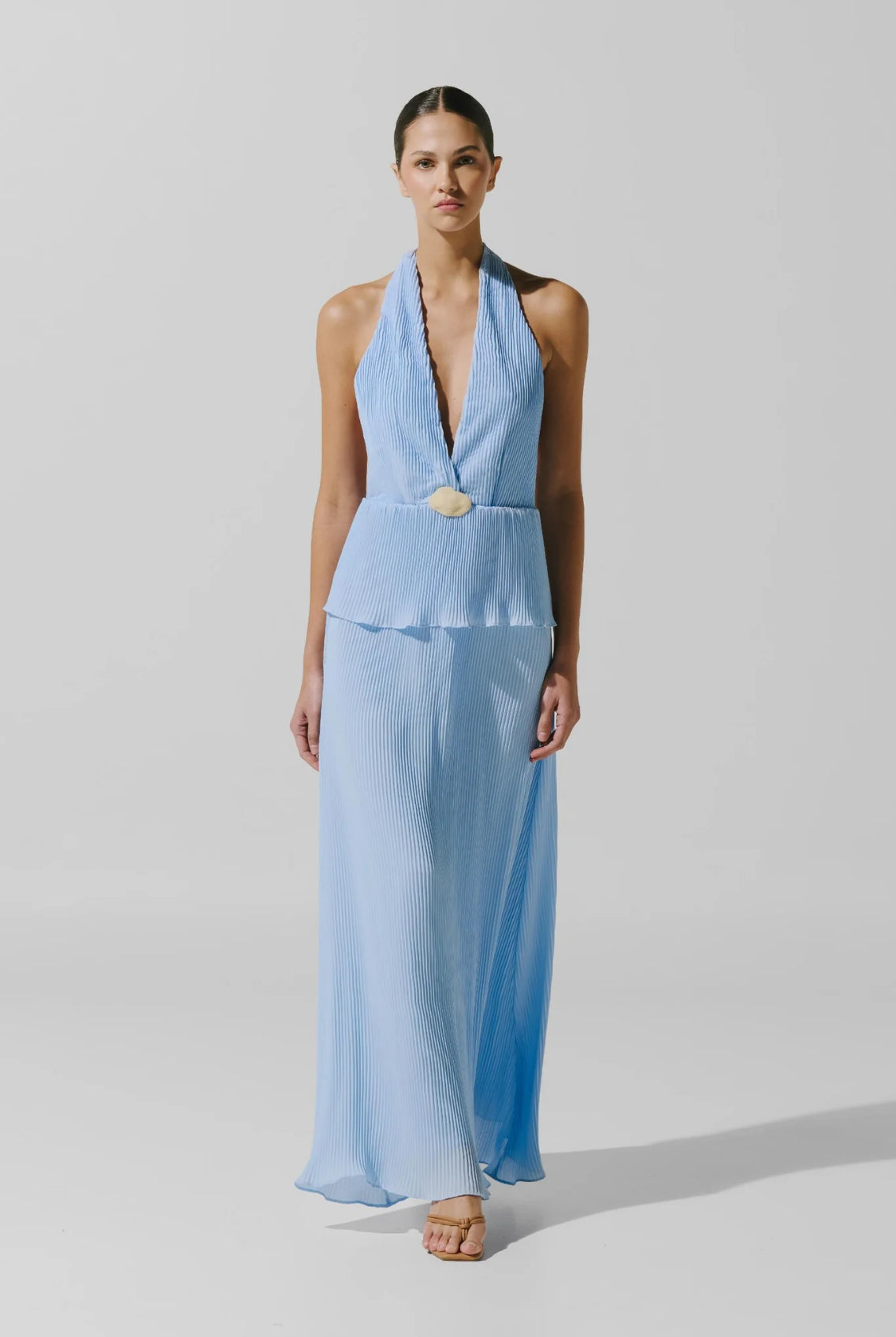 Maxi Vestido Merida Laguna Azul