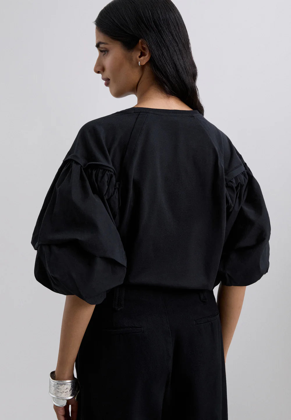 Blusa Poplin Puff Tee