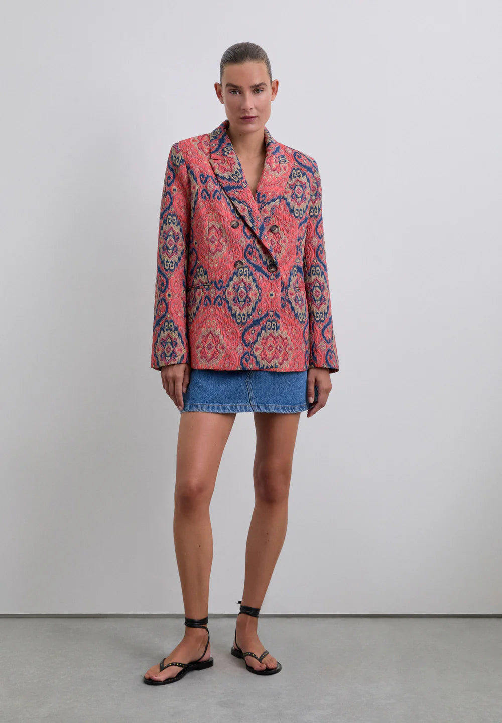 Blazer Trize Estampado Jacquard