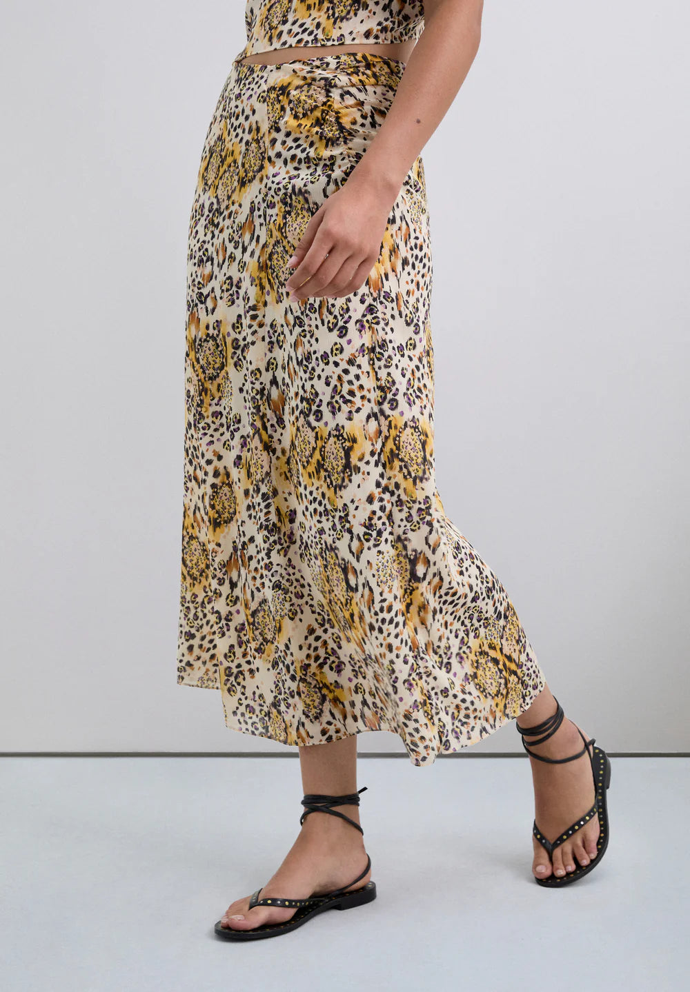 Midi Falda Animal Print