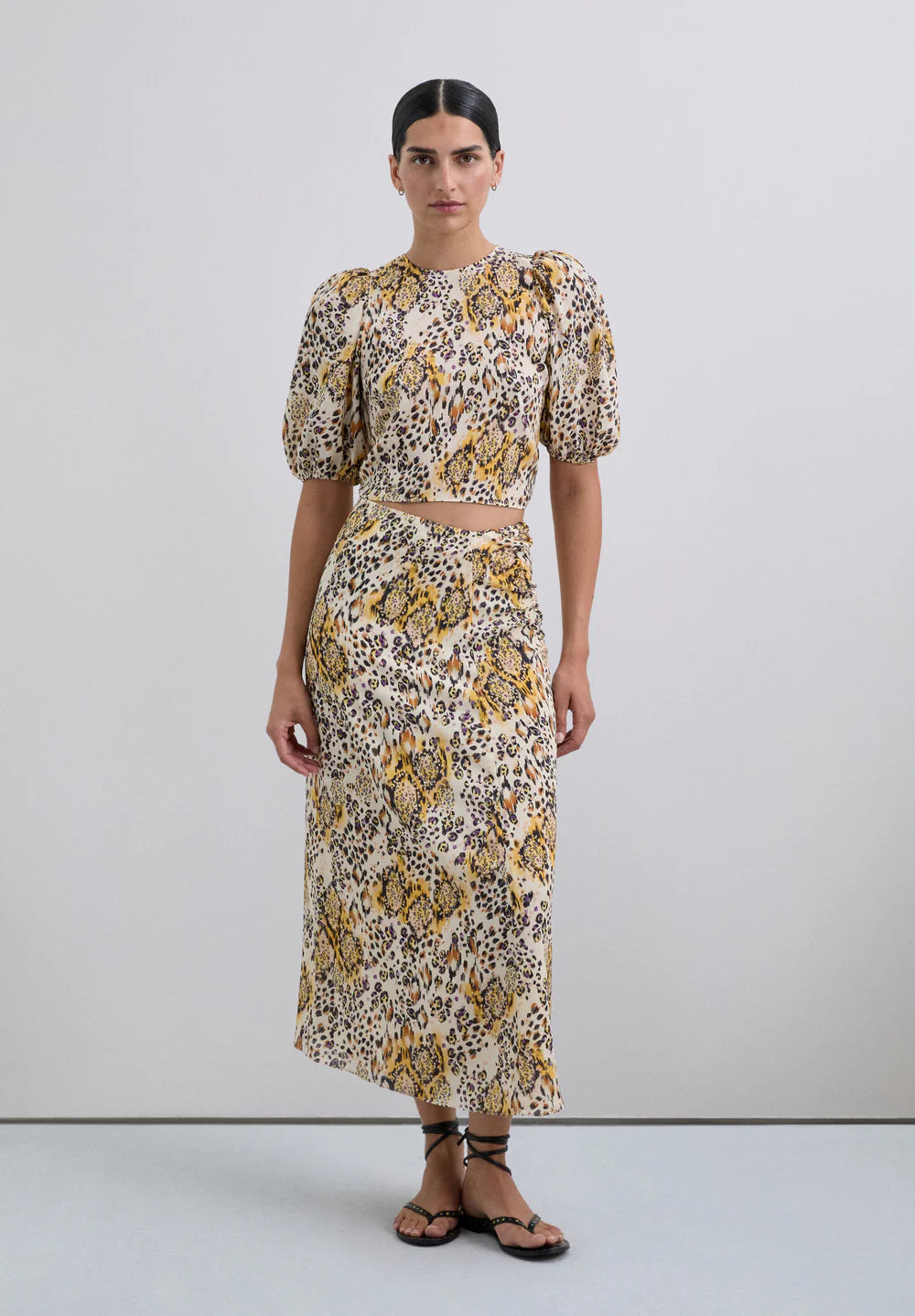 Midi Falda Animal Print