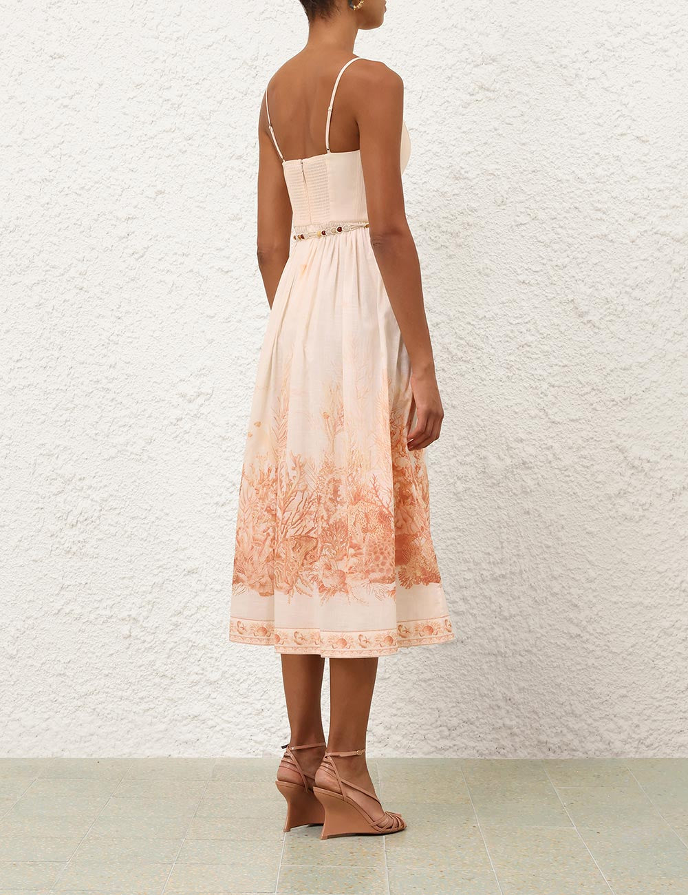 Midi Vestido Corset Wanderlust ZIMMERMANN MIDI VESTIDOS Malva CO