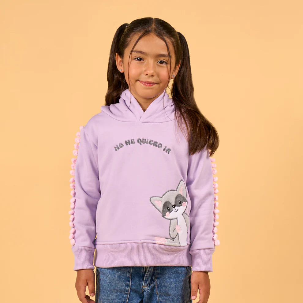 Hoodie Mapache Morado