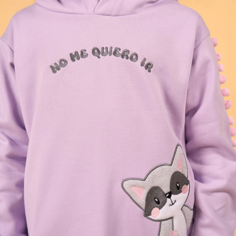 Hoodie Mapache Morado