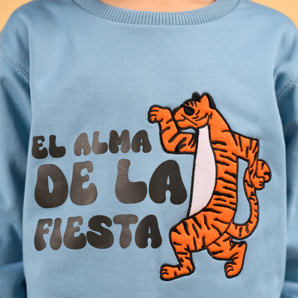Crewneck Tigre Azul