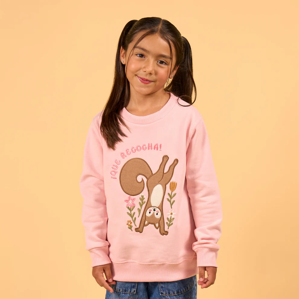 Crewneck Ardilla Rosado