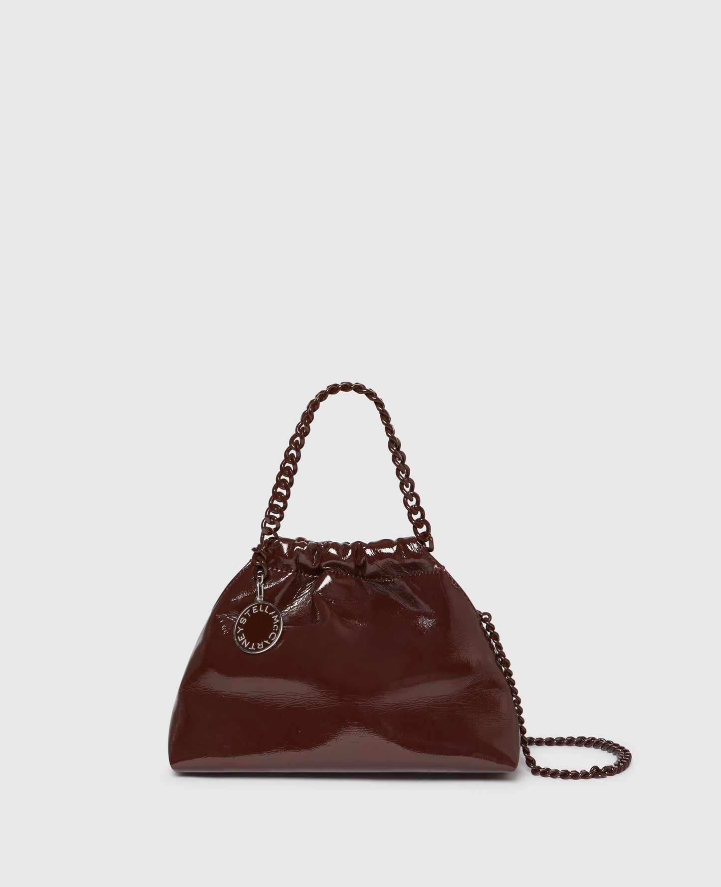 Bolso Mini Falabella Drawstring Crinkled Patent Alter Mat