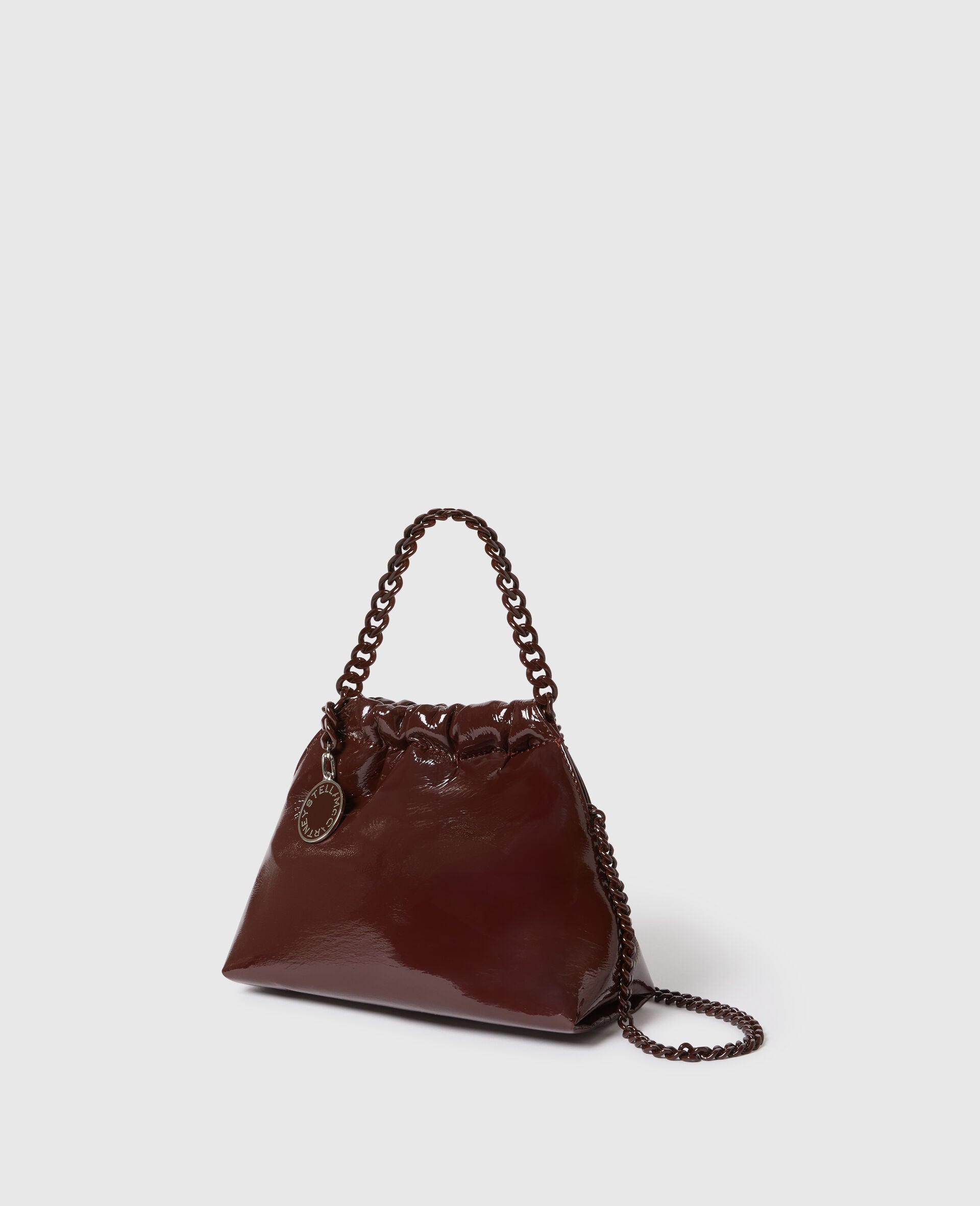 Bolso Mini Falabella Drawstring Crinkled Patent Alter Mat