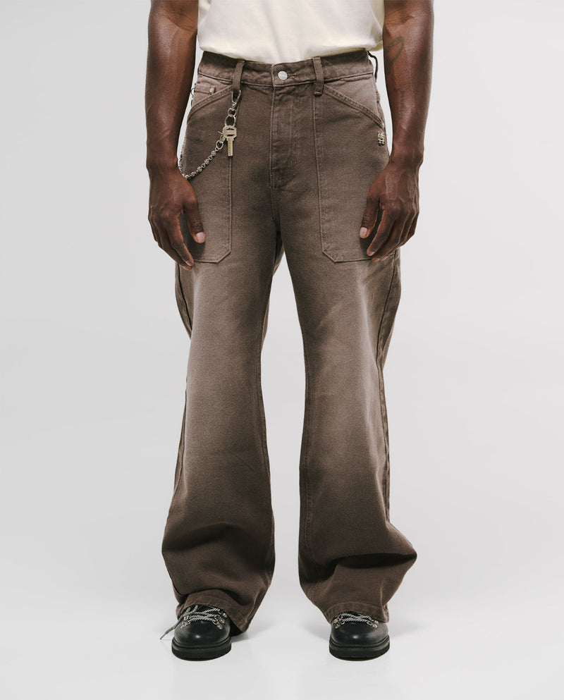 Pantalon Pocket Straight Distressed Brown