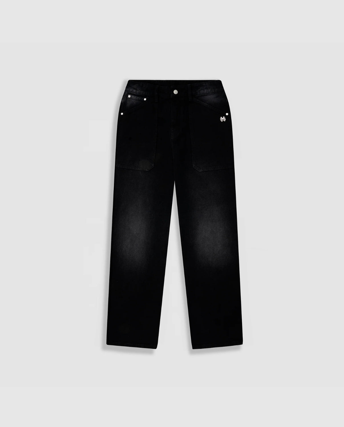 Pantalon Pocket Straight Distressed Black