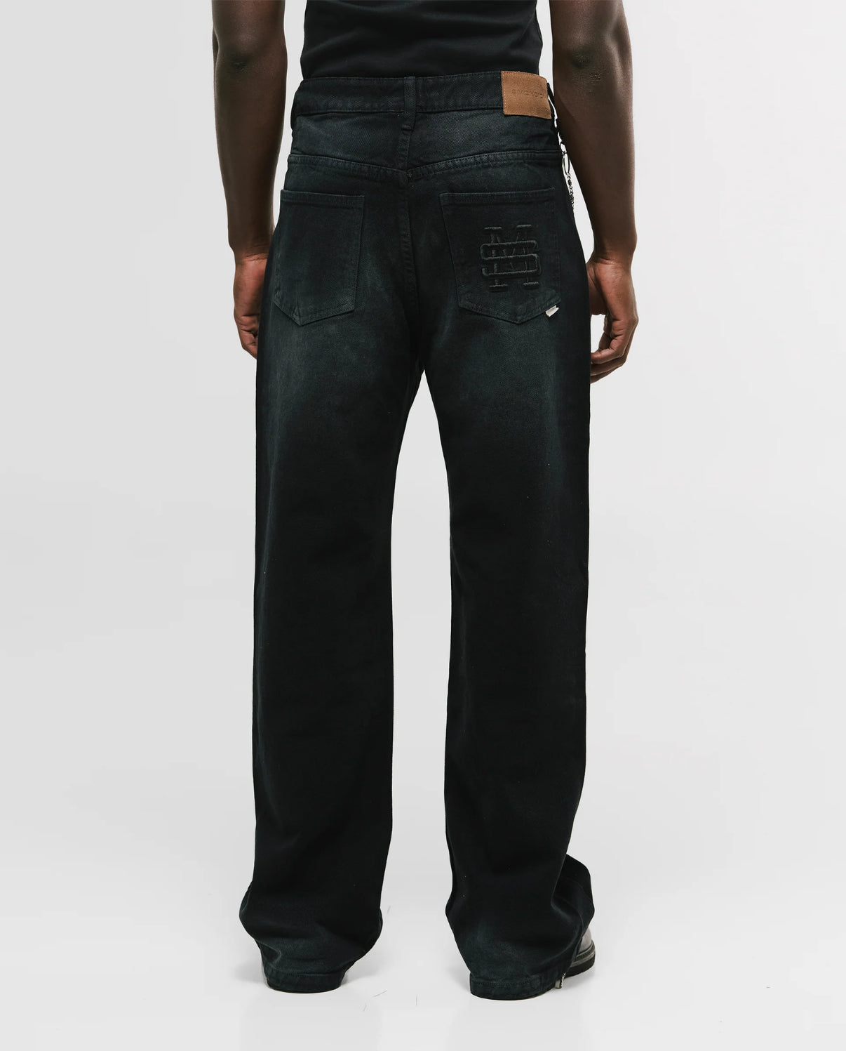 Pantalon Pocket Straight Distressed Black